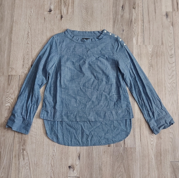 Adorable J.Crew 100% Cotton Blouse Size 8 - Picture 2 of 6